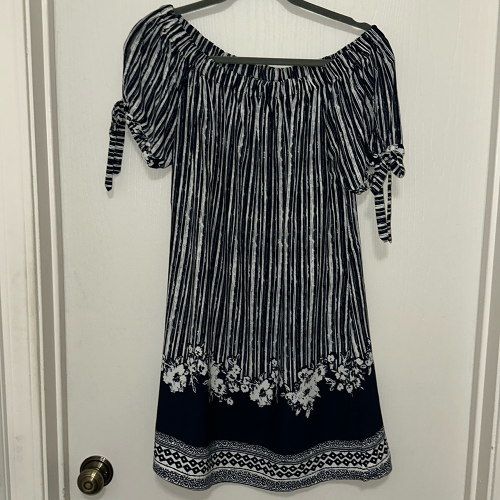 Target Blue Stripe Dress — Size Medium
